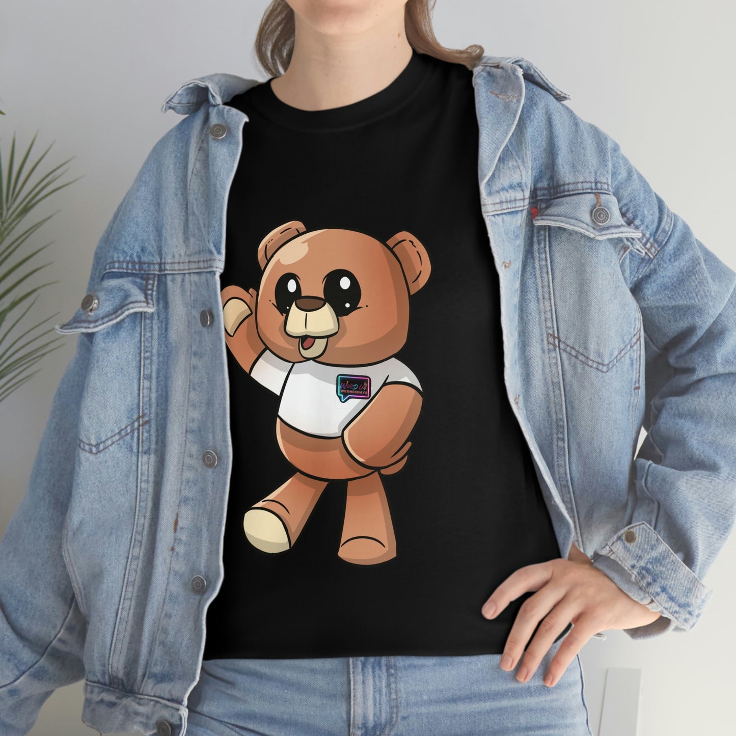 Women's  "Wordy Bear" Heavy Cotton Tee