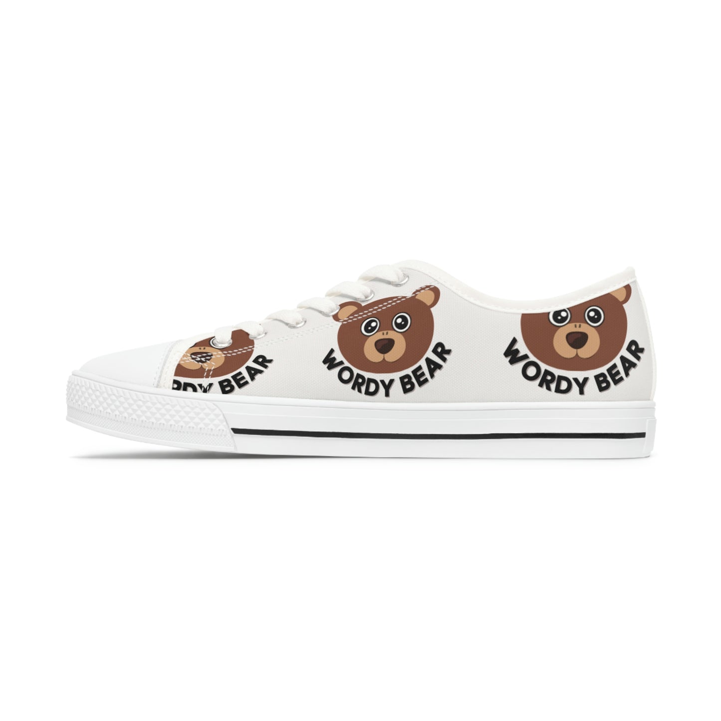 Women's "Wordy Bear Classics" Low Top Sneakers