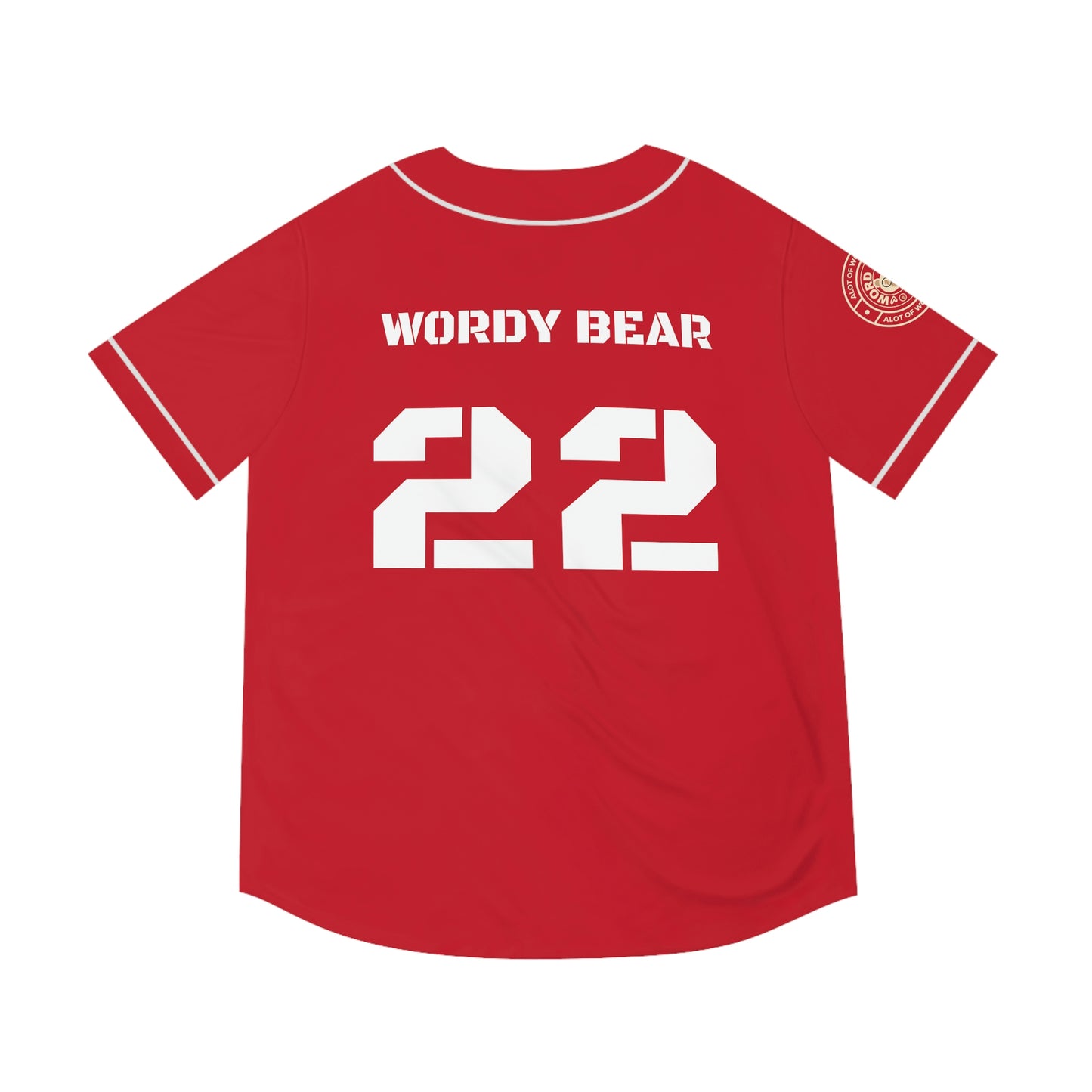 Men's "Wordy Bear" Dream team Baseball Jersey