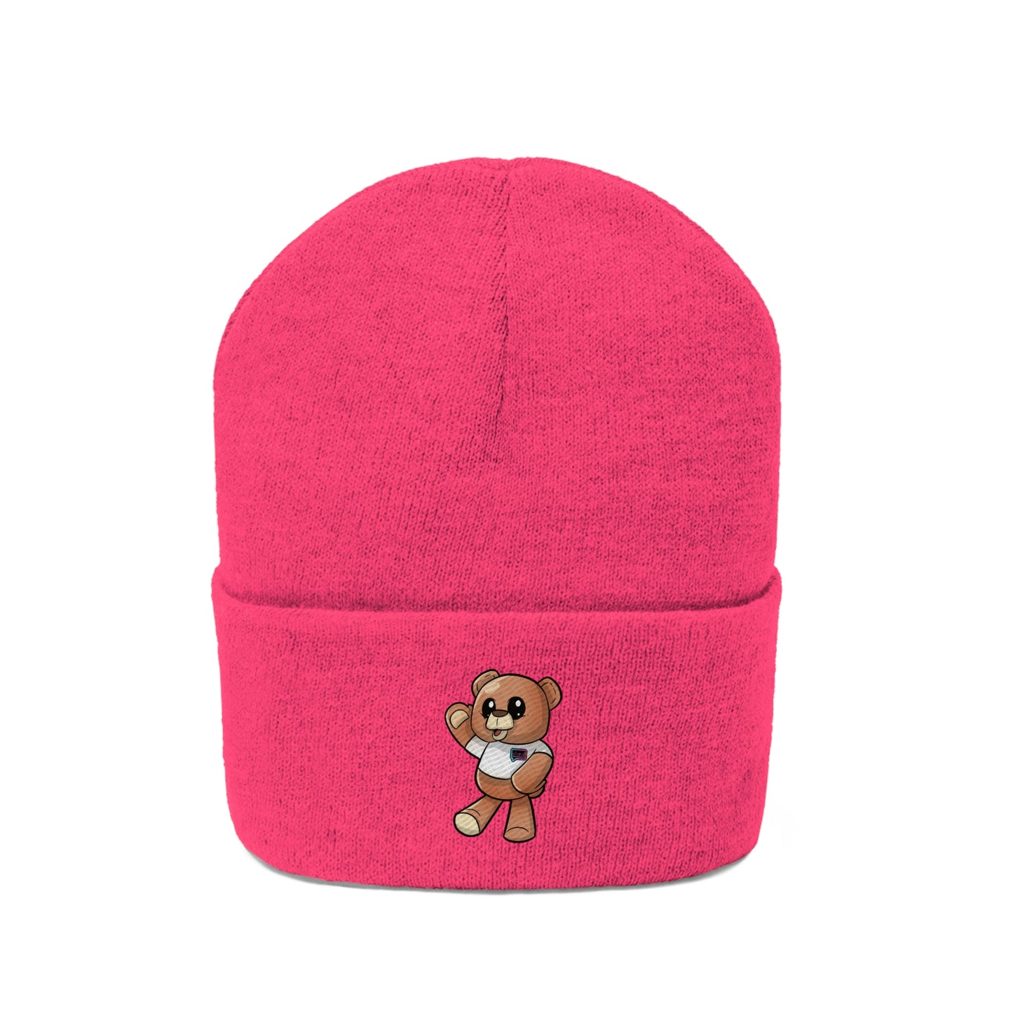 'Wordy Bear" Knit Beanie