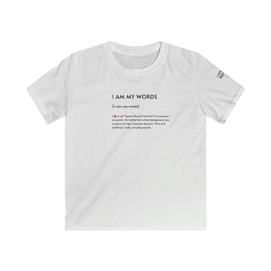 Kids "I AM MY WORDS"  Softstyle Tee