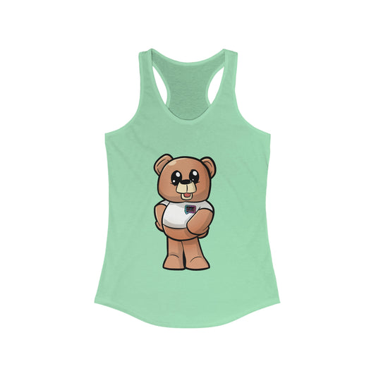 Women's "Wordy Bear"   Racerback Workout Tank