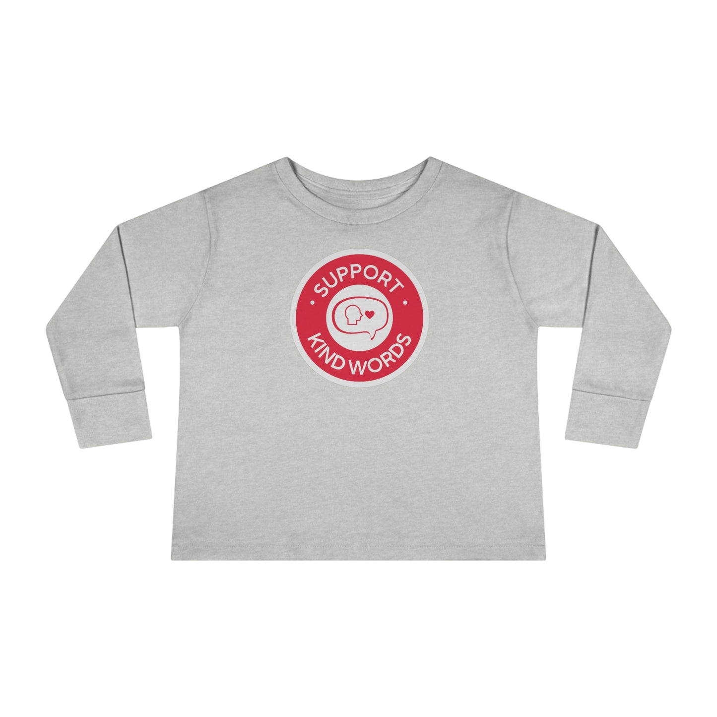 Toddler "Support Kind Words" Long Sleeve Tee