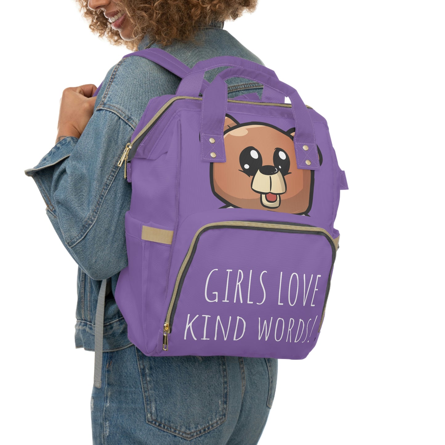 "Girls Love To Read" school backpack