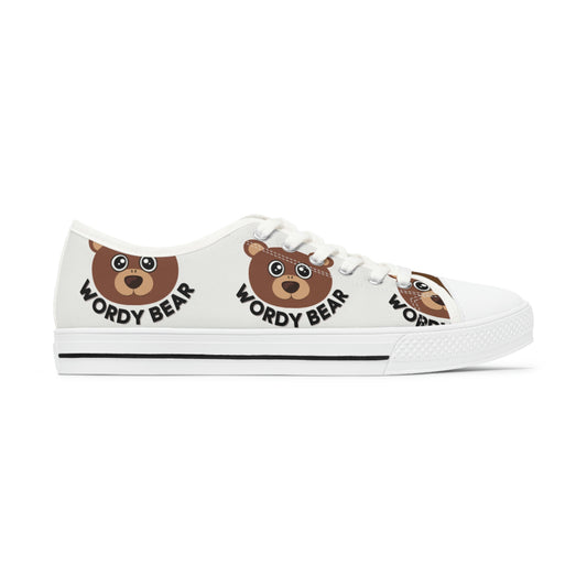 Women's "Wordy Bear Classics" Low Top Sneakers