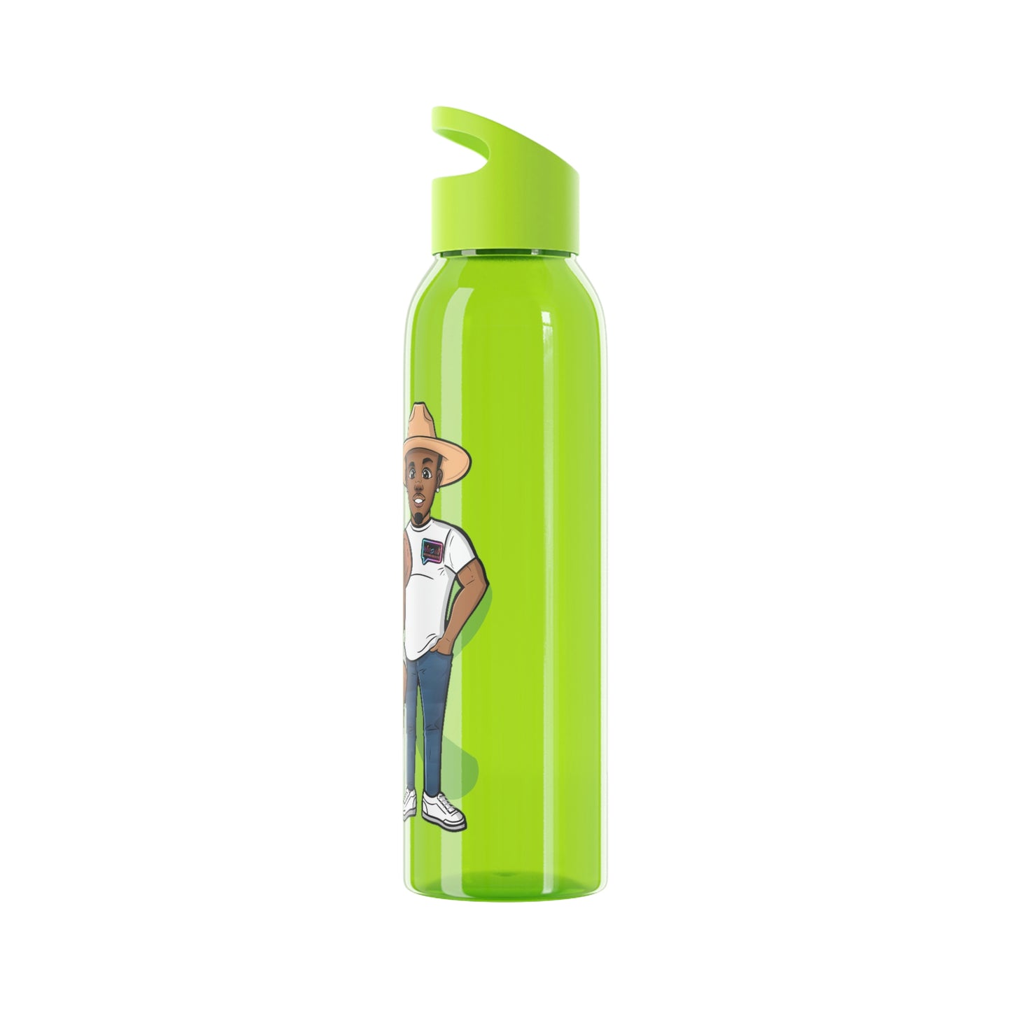 "Henry and Wordy Bear" Sky Water Bottle