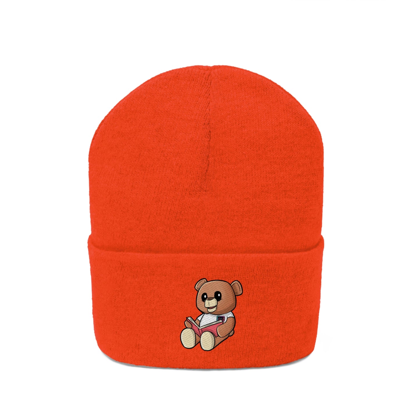 Reading Wordy Bear Orange Beanie