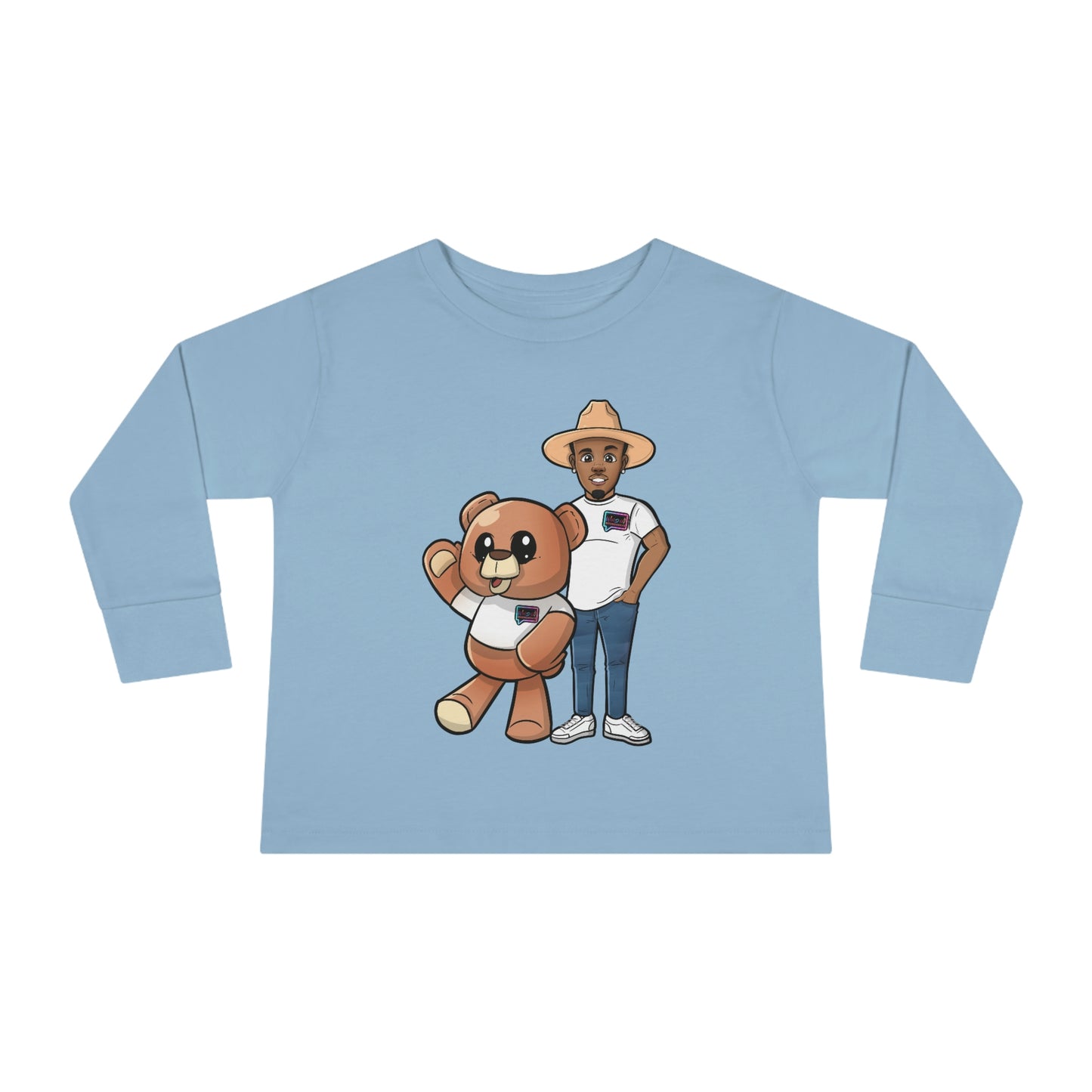 Toddler "Henry and Wordy Bear"  Long Sleeve Tee