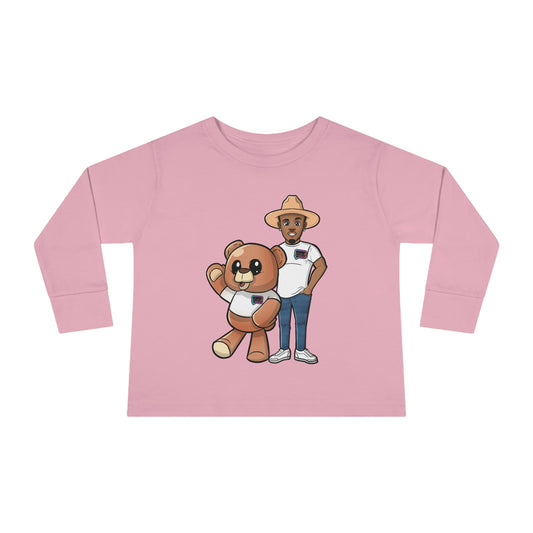 Toddler "Henry and Wordy Bear"  Long Sleeve Tee