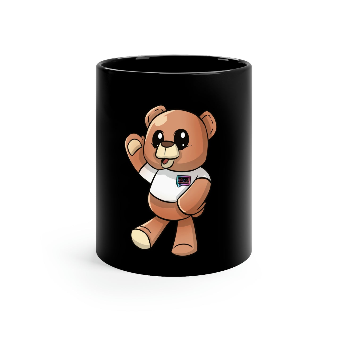 Wordy Bear 11oz Black Mug