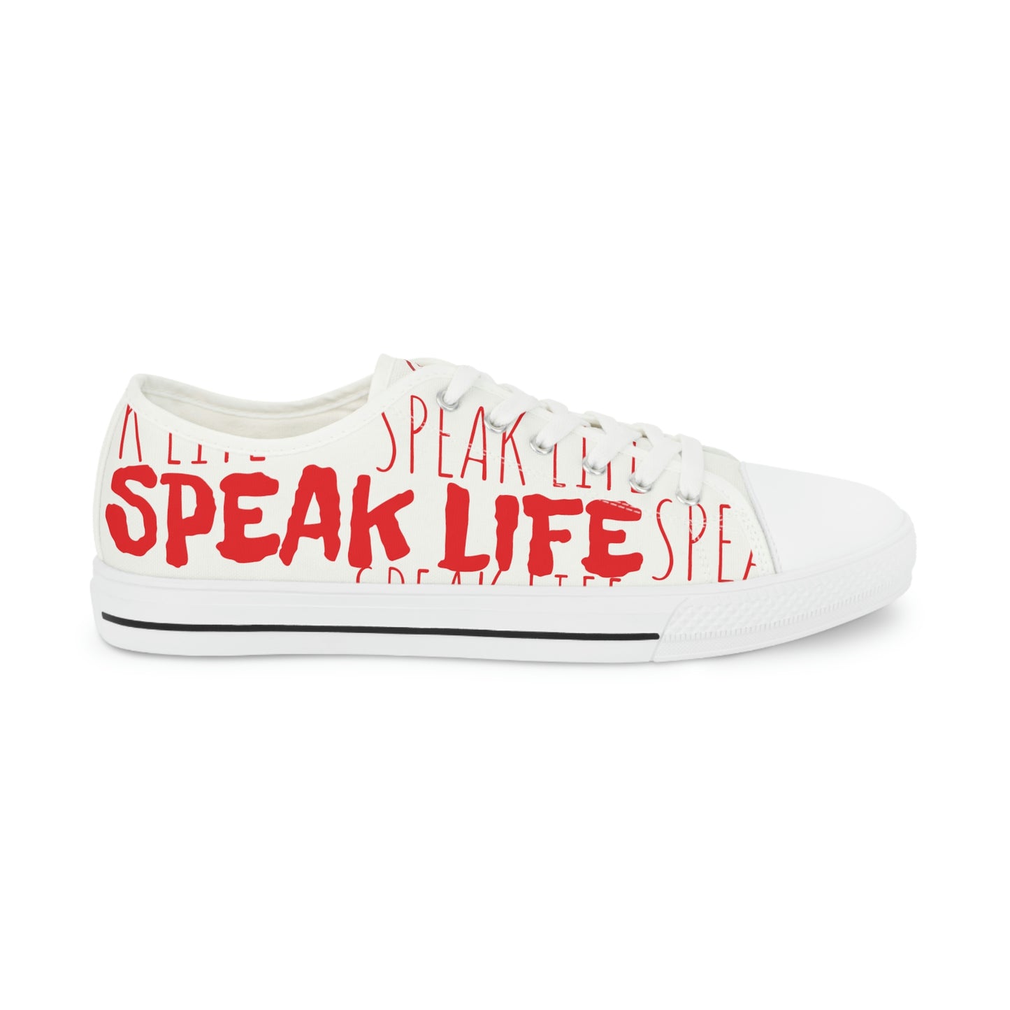 Men's "Speak Life" Low Top Sneakers