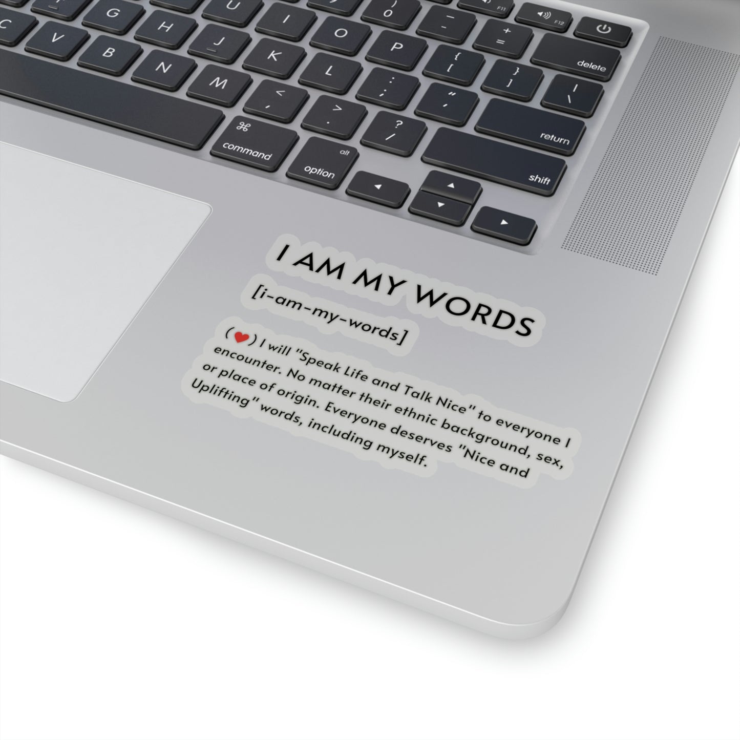 "I Am My Words" Kiss-Cut Stickers