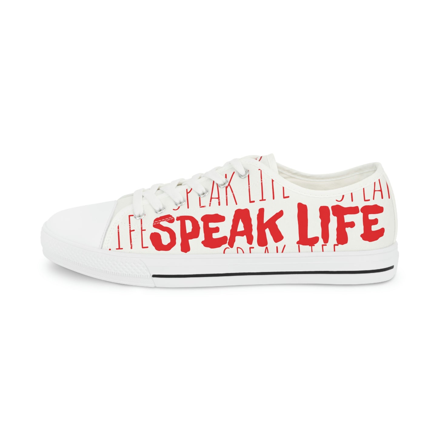 Men's "Speak Life" Low Top Sneakers