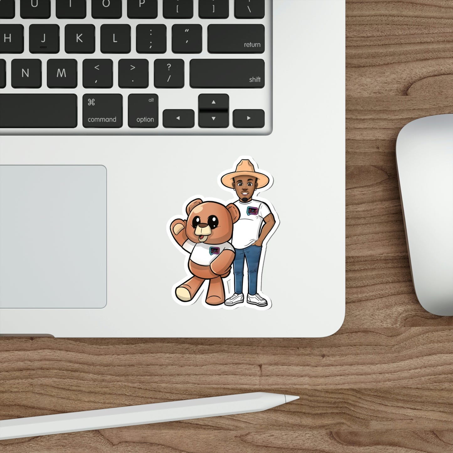 "Wordy Bear" Die-Cut Stickers