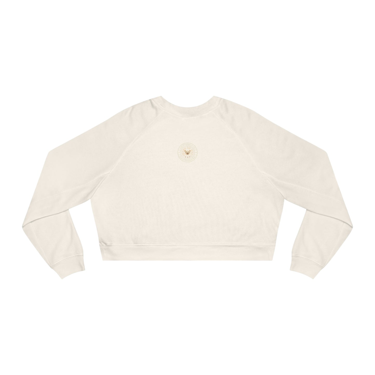 Women's " Henry and Wordy Bear"  Cropped Fleece Pullover