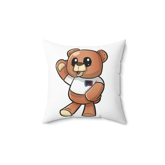 "Wordy Bear" Sleepytime Square Pillow