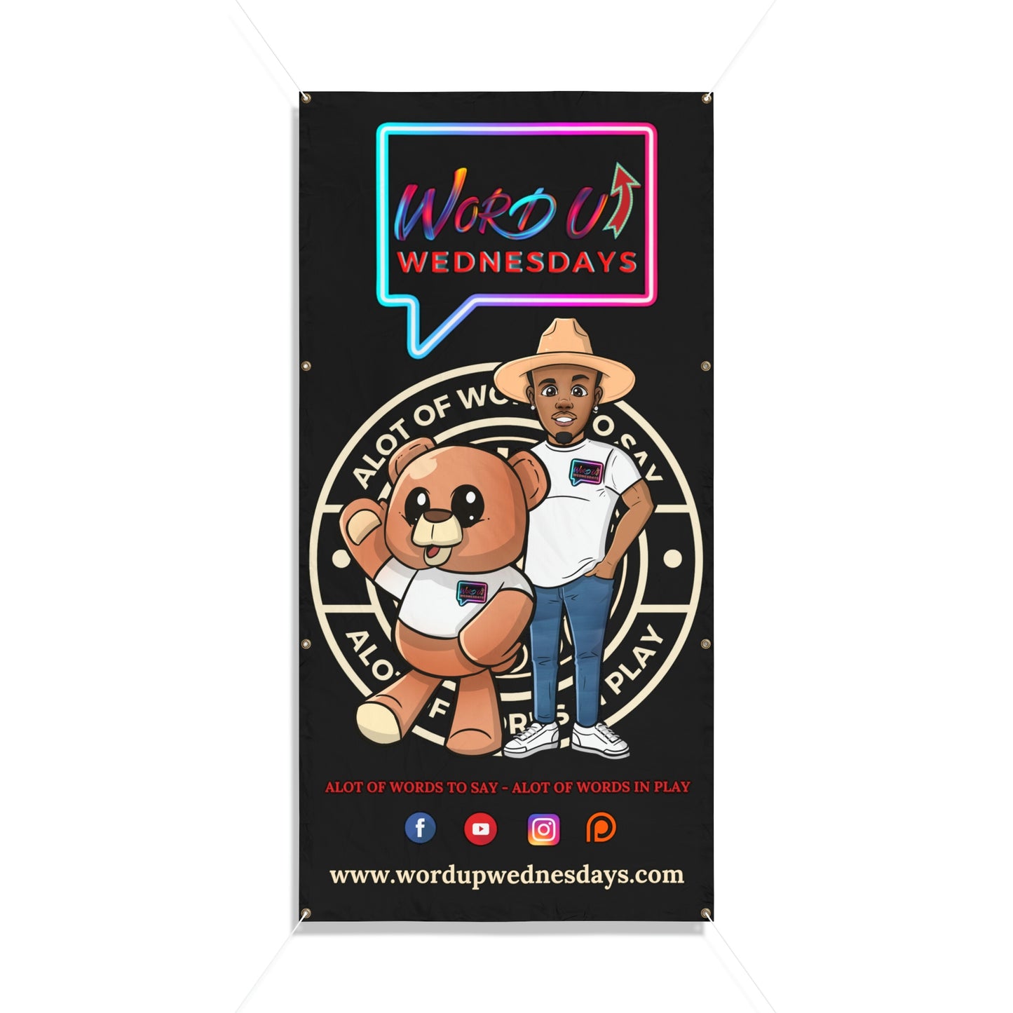 Word Up Wednesdays Vinyl Banner