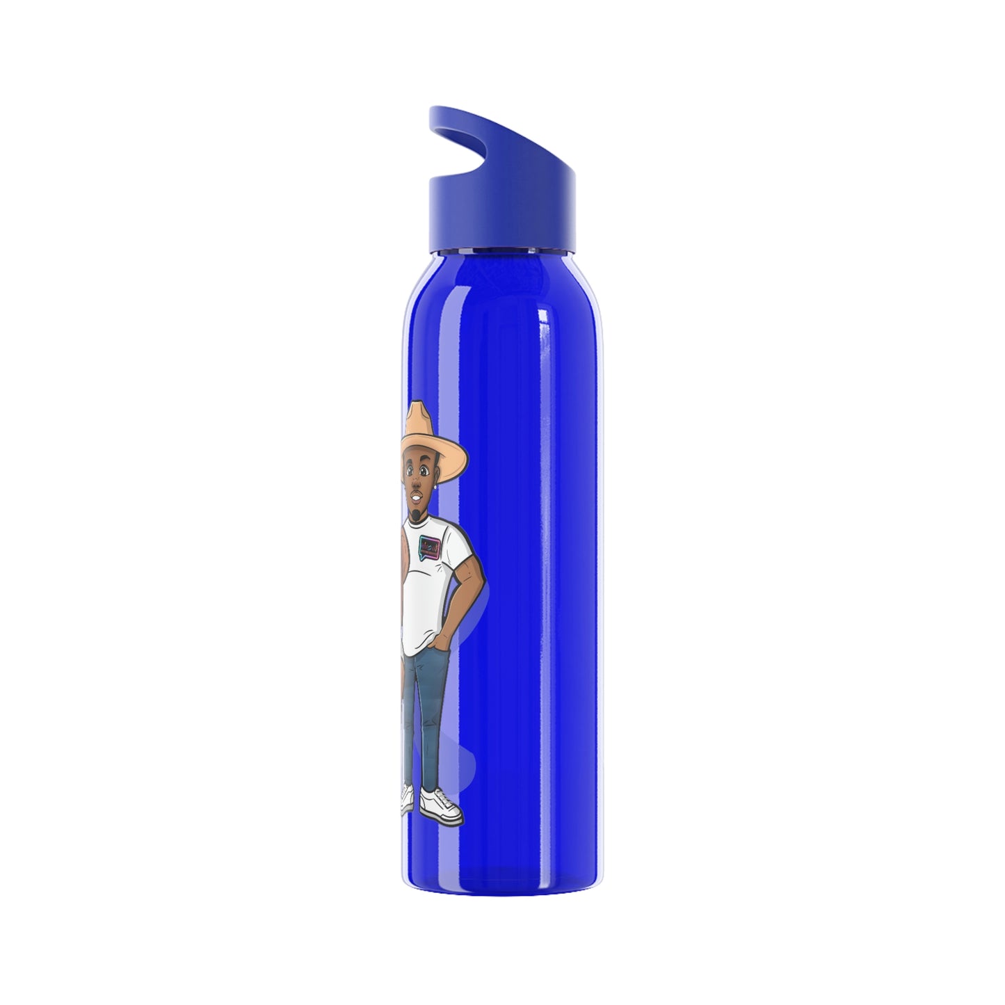 "Henry and Wordy Bear" Sky Water Bottle