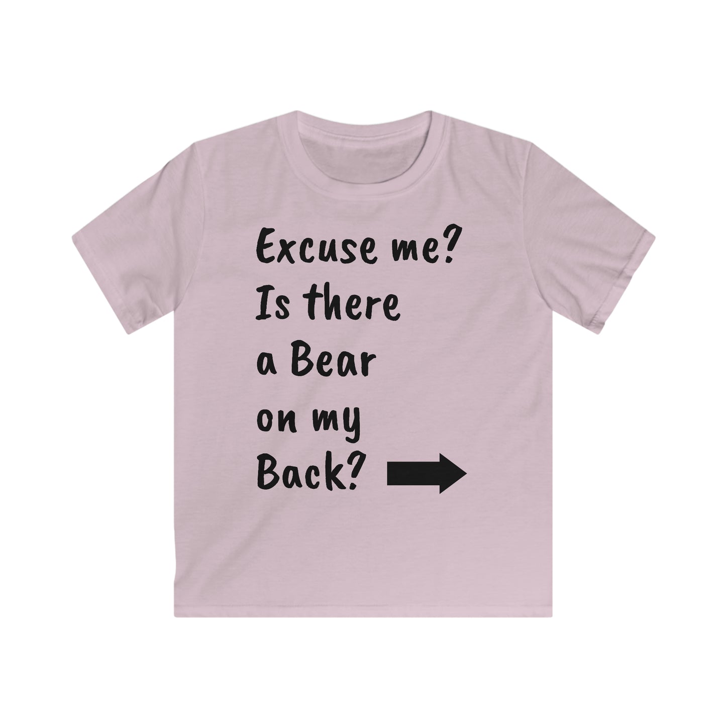 Kids "Bear On Back" Softstyle Tee