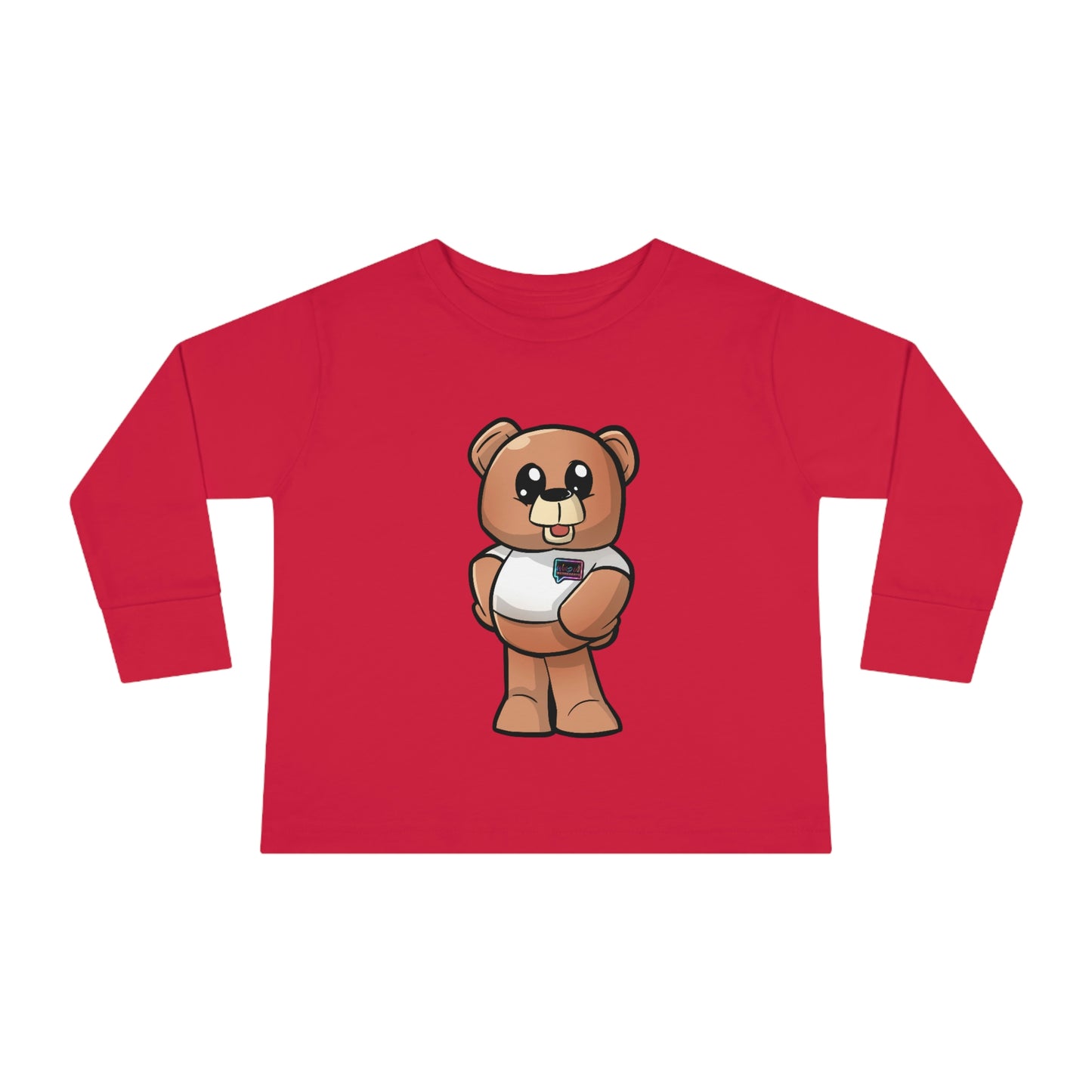 Toddler "Wordy Bear" Graphic Long Sleeve Tee