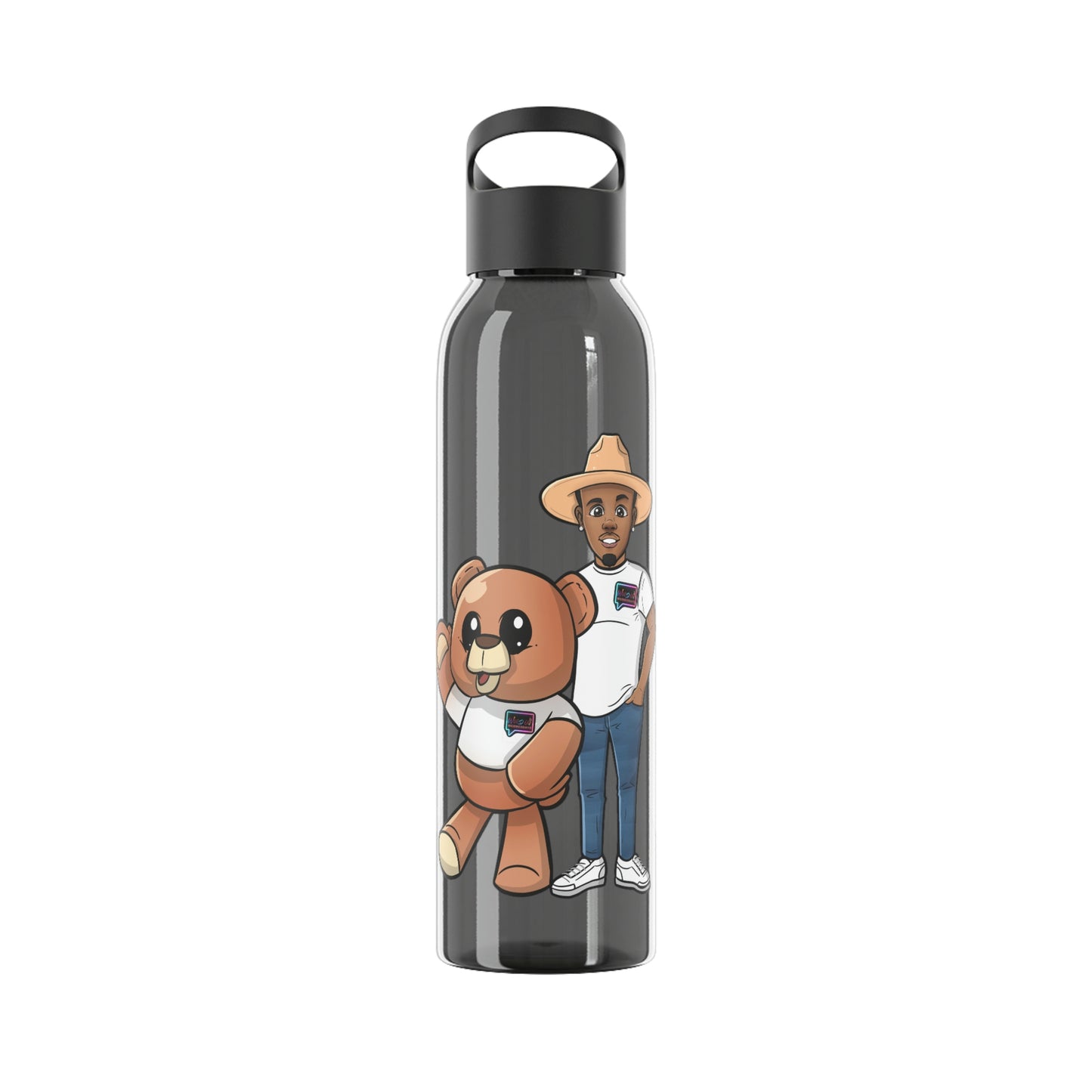 "Henry and Wordy Bear" Sky Water Bottle