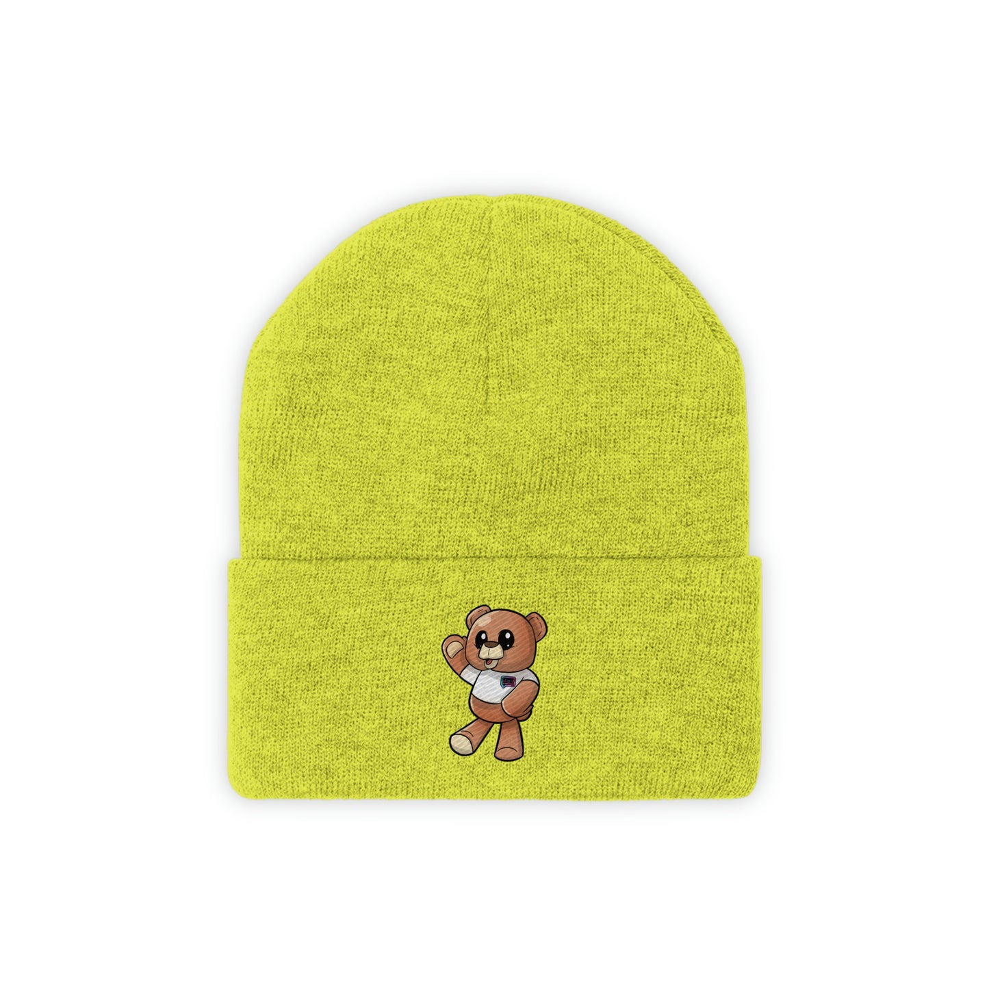 'Wordy Bear" Knit Beanie