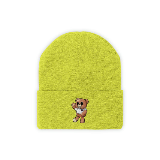 'Wordy Bear" Knit Beanie