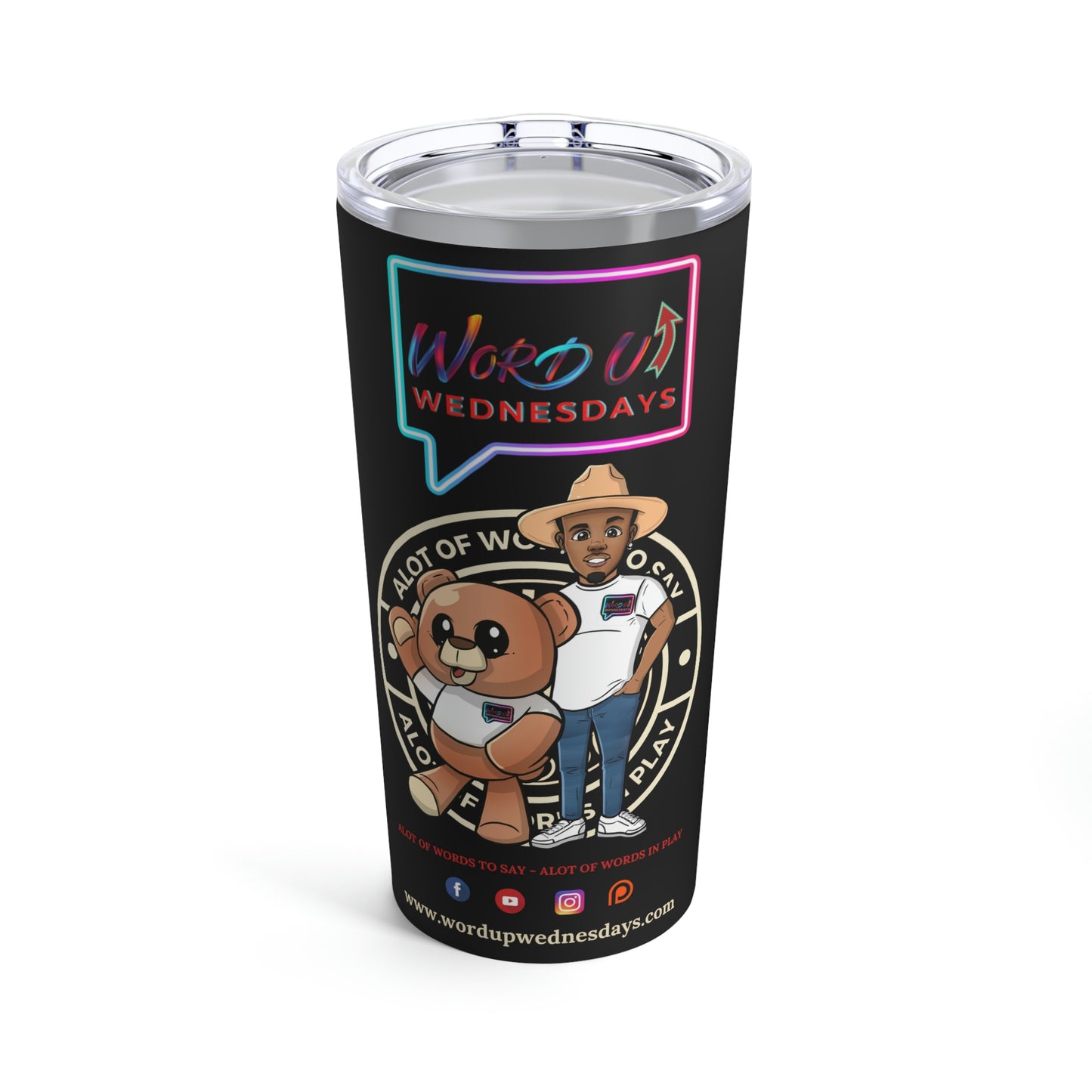 Word Up Wednesdays Promo Tumbler 20oz