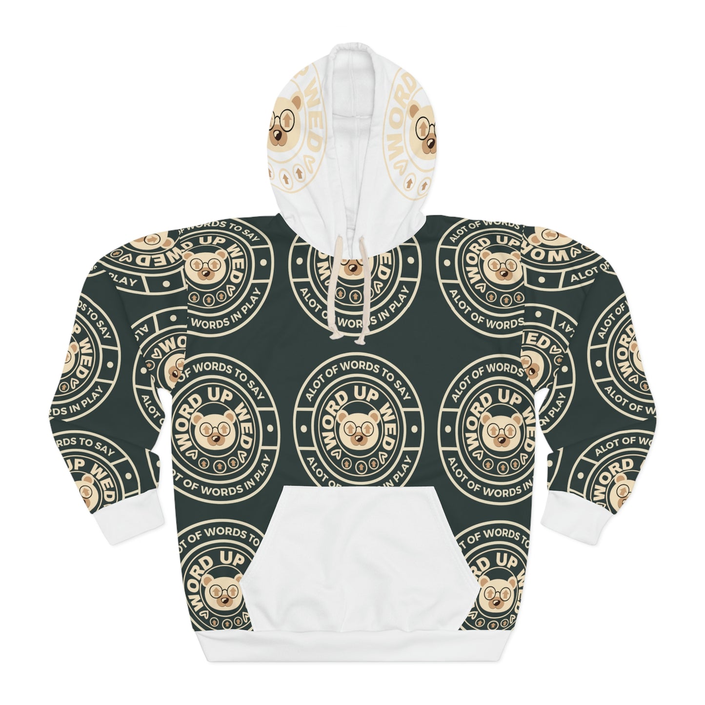 Unisex  "Wordy Bear Classic" Pullover Hoodie (Edition #1)