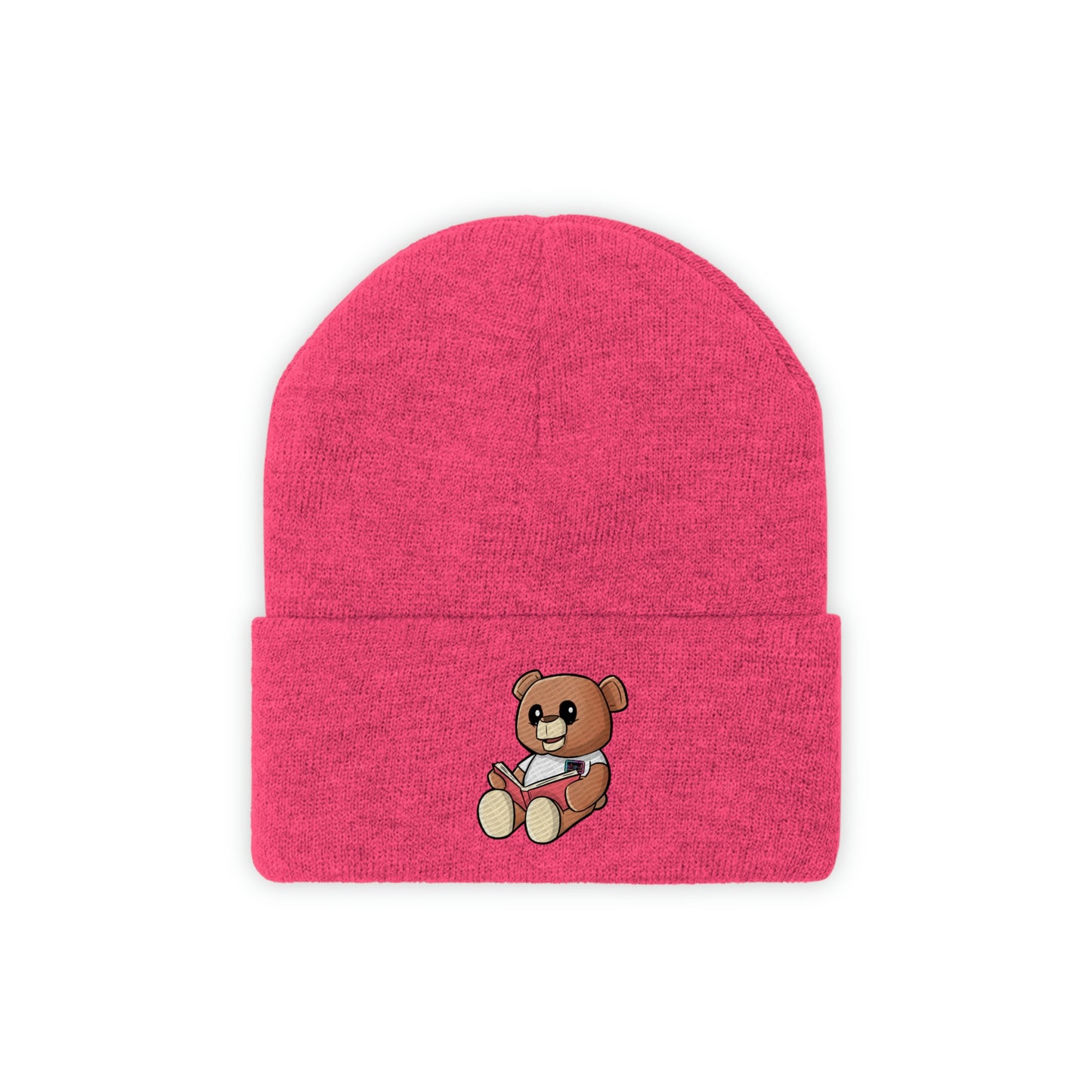 Reading Wordy Bear Pink Beanie