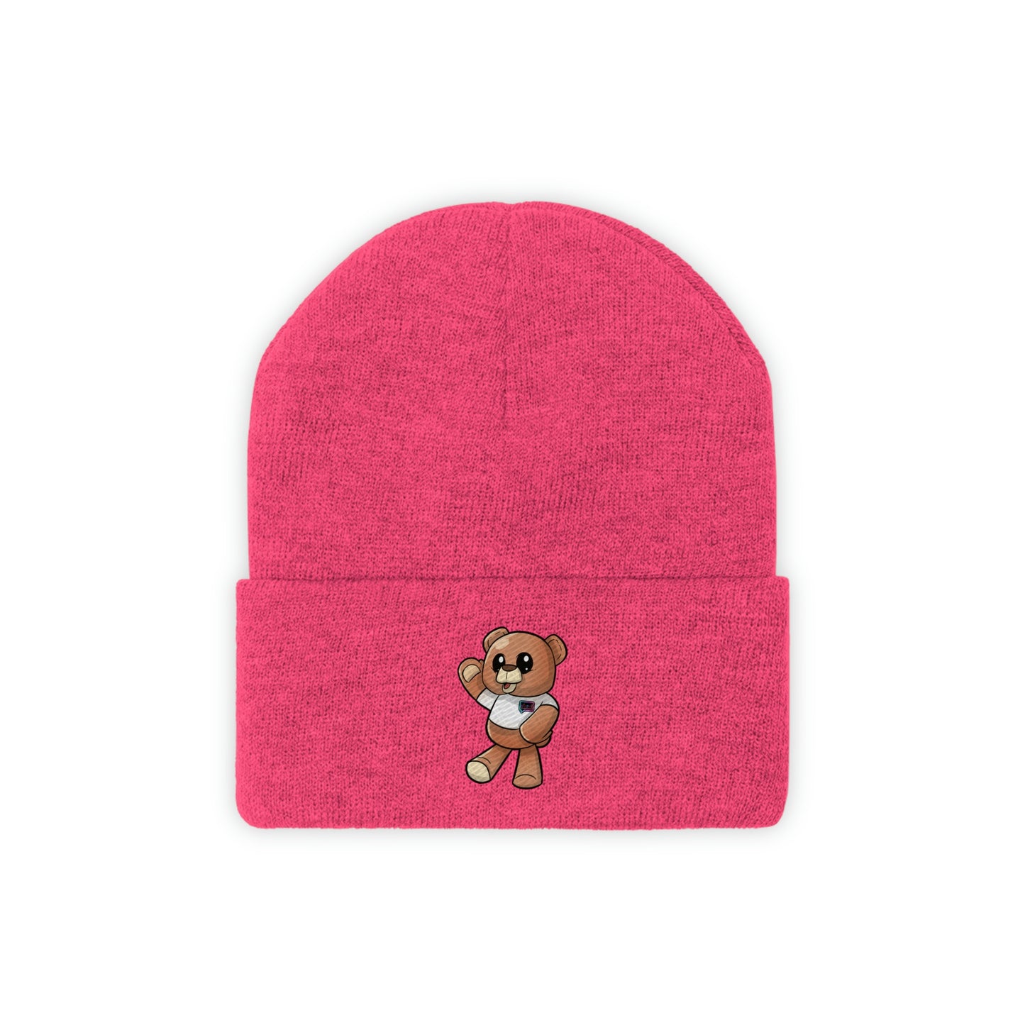 'Wordy Bear" Knit Beanie