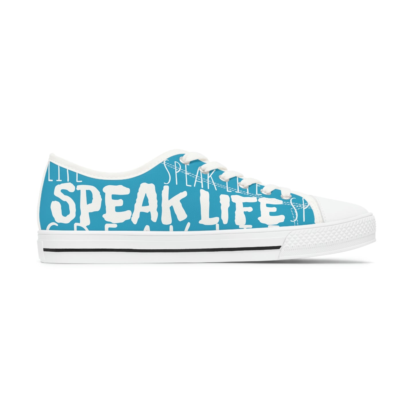 Women's "Speak Life" Low Top Sneakers