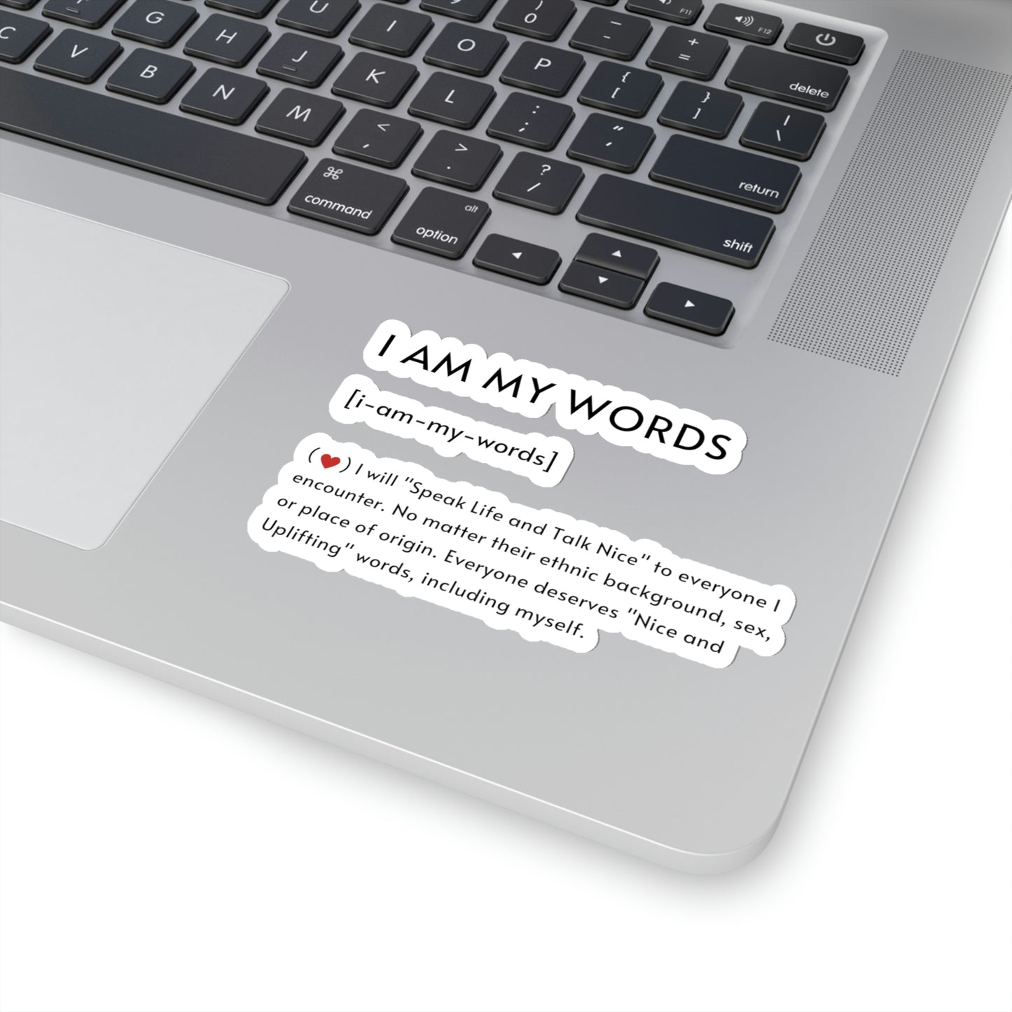 "I Am My Words" Kiss-Cut Stickers