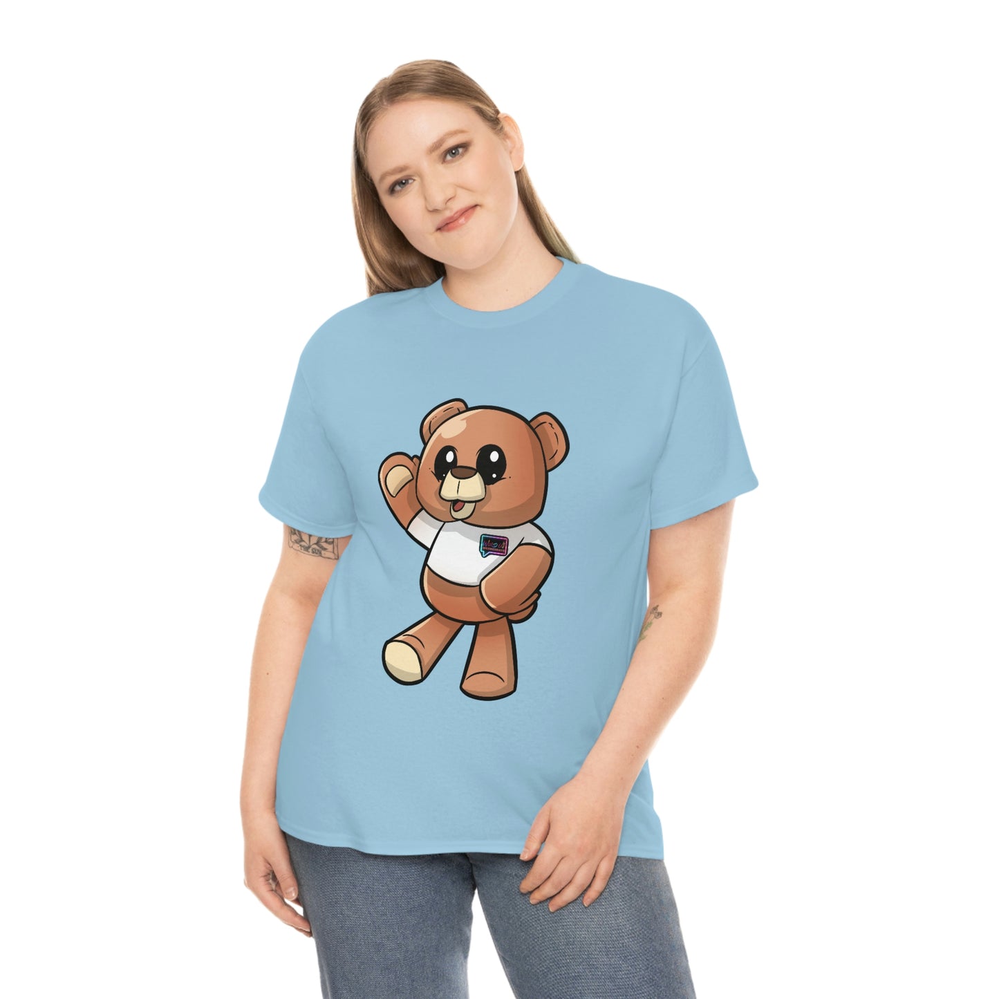 Women's  "Wordy Bear" Heavy Cotton Tee