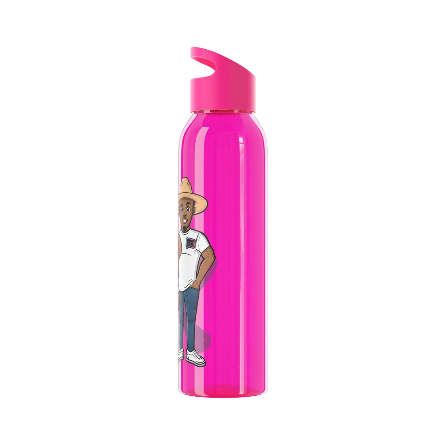 "Henry and Wordy Bear" Sky Water Bottle