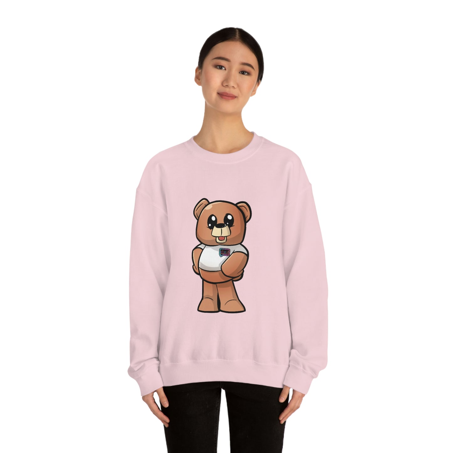 Women's "Wordy Bear"  Heavy Blend™ Crewneck Sweatshirt