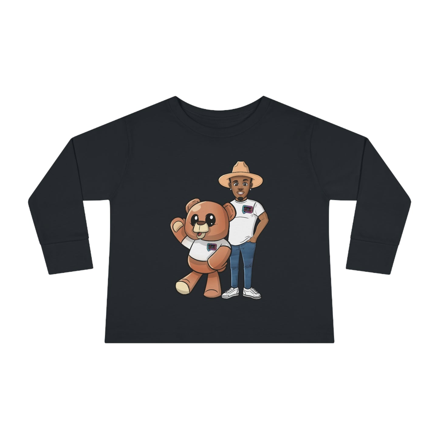 Toddler "Henry and Wordy Bear"  Long Sleeve Tee