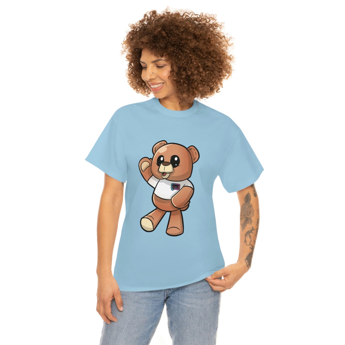 Women's  "Wordy Bear" Heavy Cotton Tee