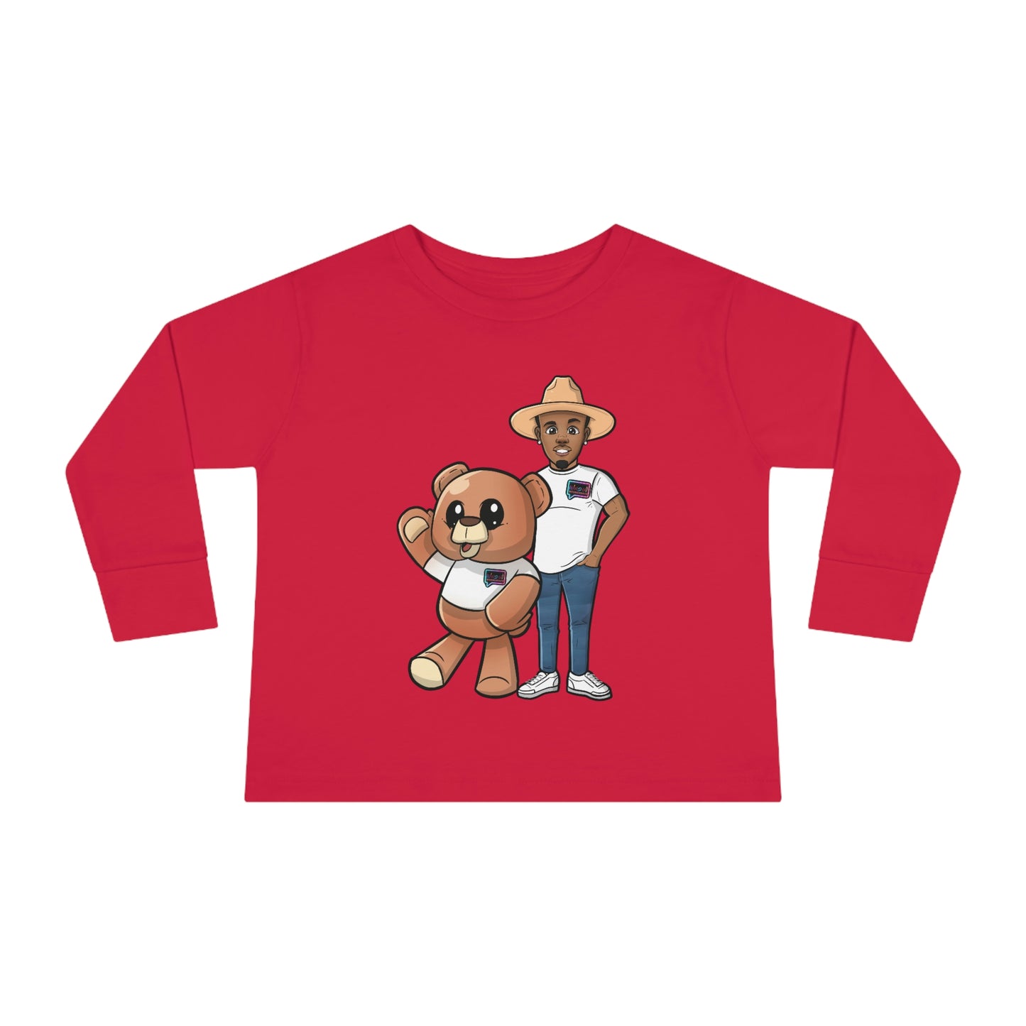 Toddler "Henry and Wordy Bear"  Long Sleeve Tee