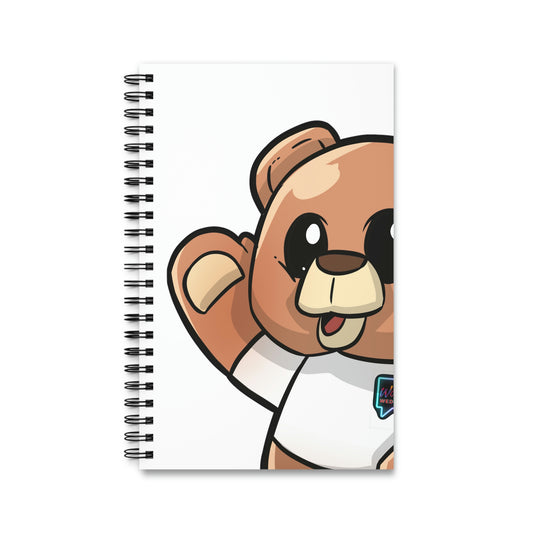 "Wordy Bear" Spiral Journal