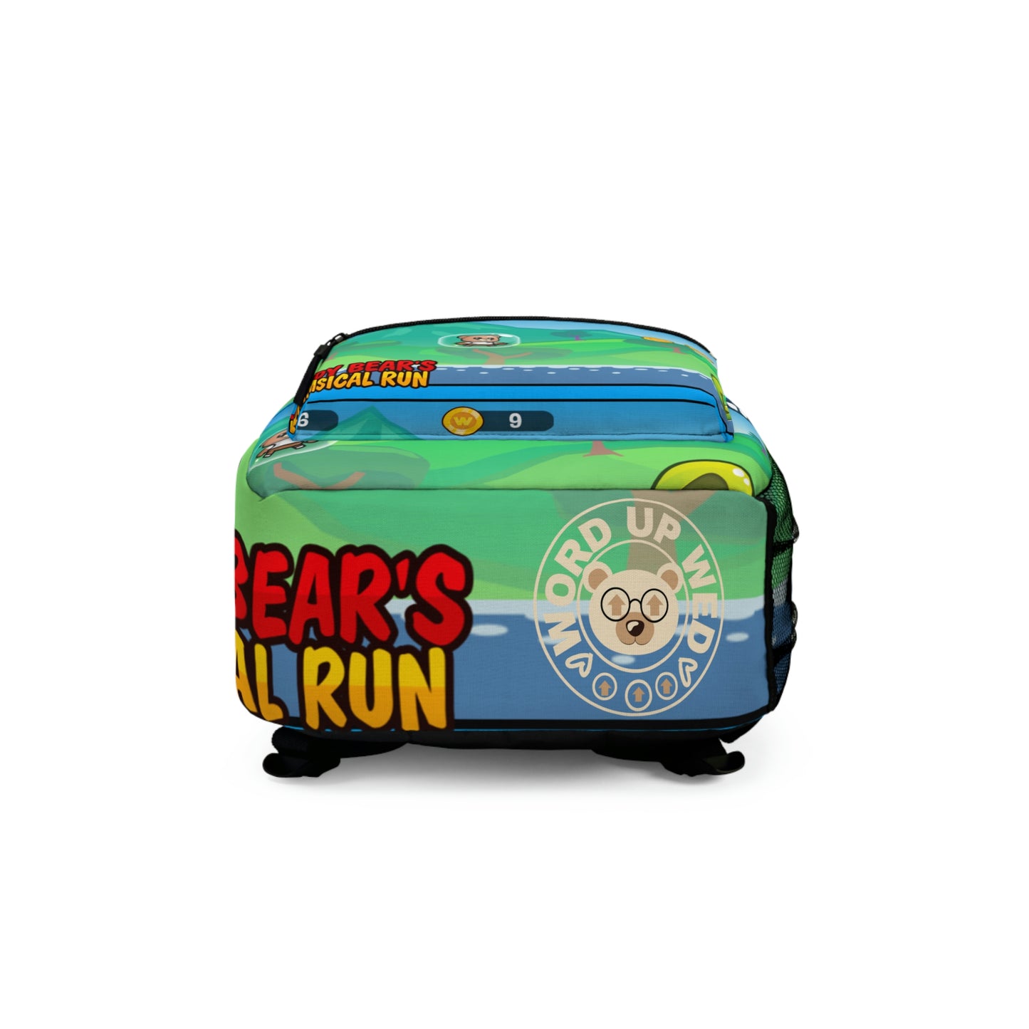 "Wordy Bear's Whimsical Run" Game Backpack