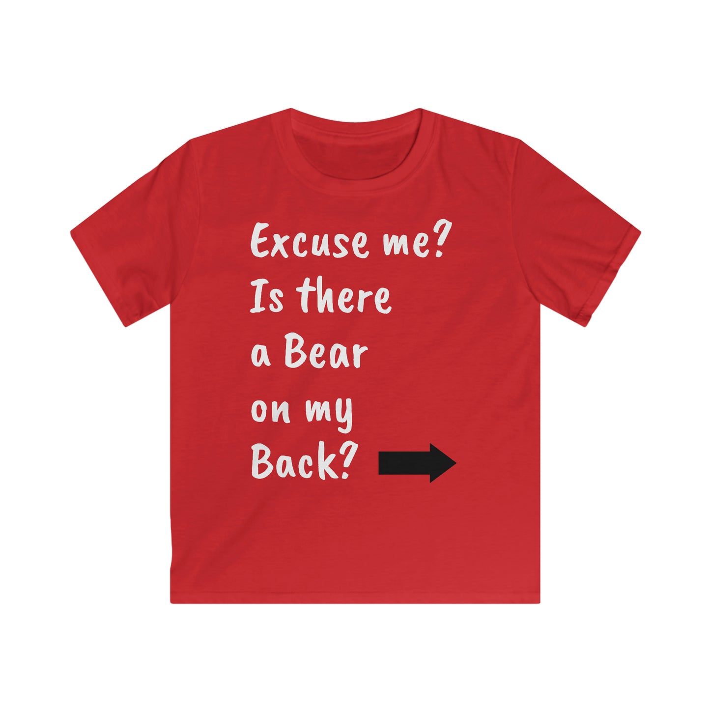 Kids "Bear On Back" Softstyle Tee