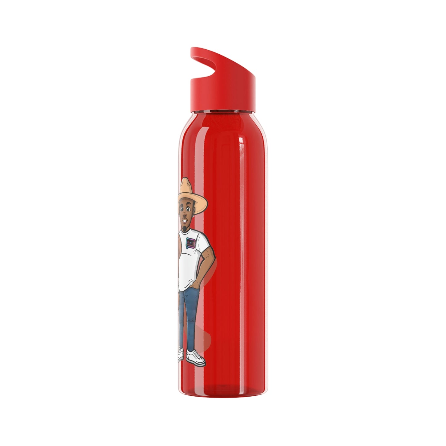 "Henry and Wordy Bear" Sky Water Bottle