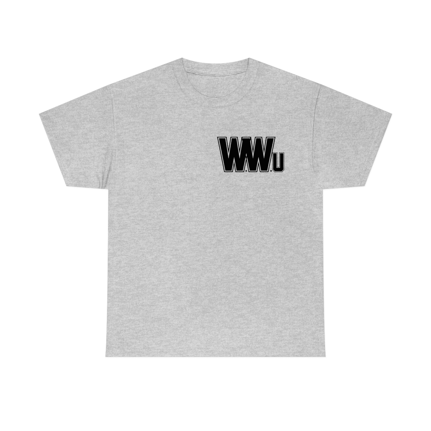 Unisex "Word Up Wednesdays University" College Letter Graphic Tee