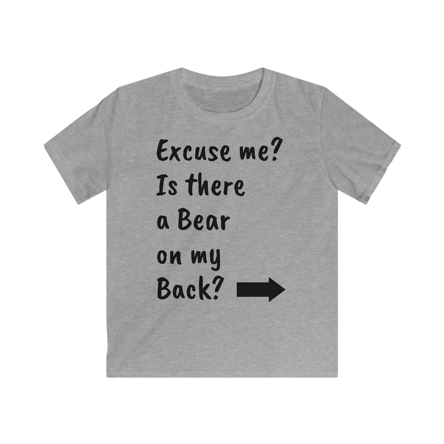 Kids "Bear On Back" Softstyle Tee