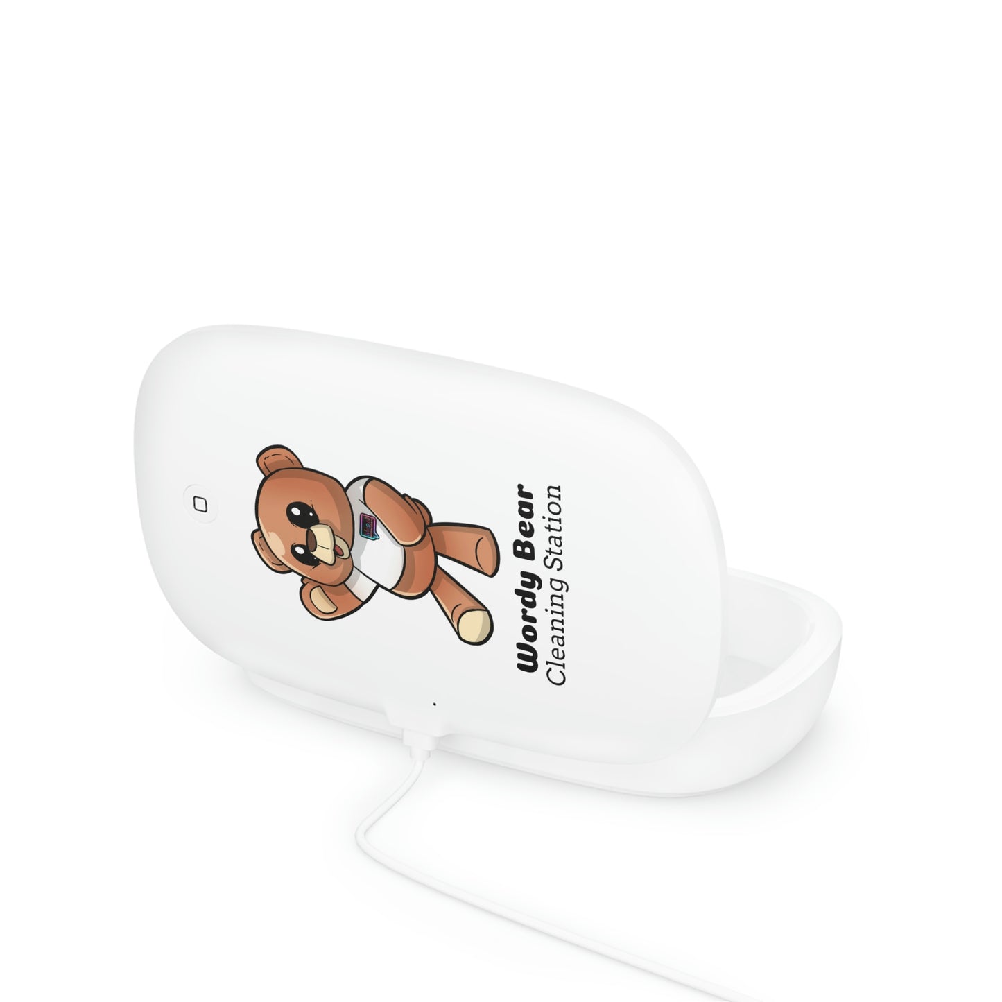 "Wordy Bear" UV Phone Sanitizer and Wireless Charging Pad