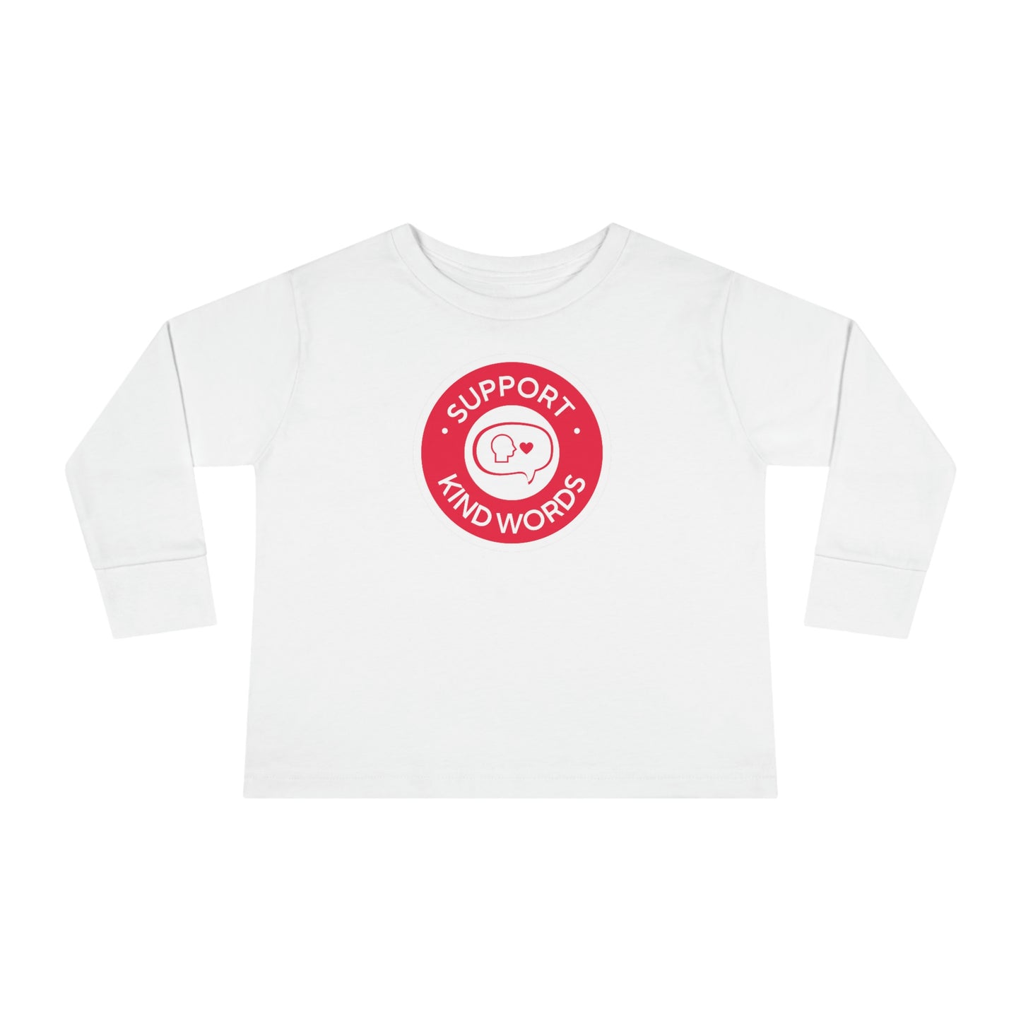 Toddler "Support Kind Words" Long Sleeve Tee