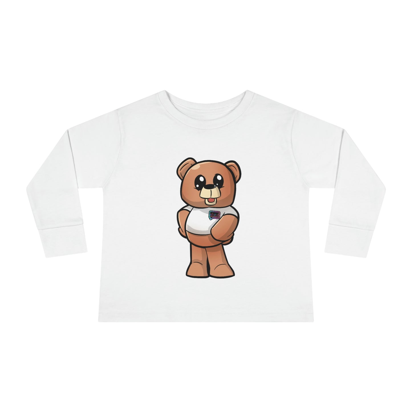 Toddler "Wordy Bear" Graphic Long Sleeve Tee