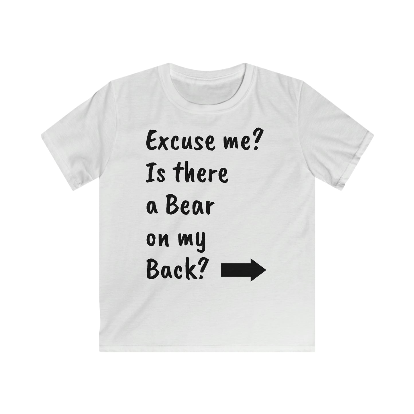 Kids "Bear On Back" Softstyle Tee