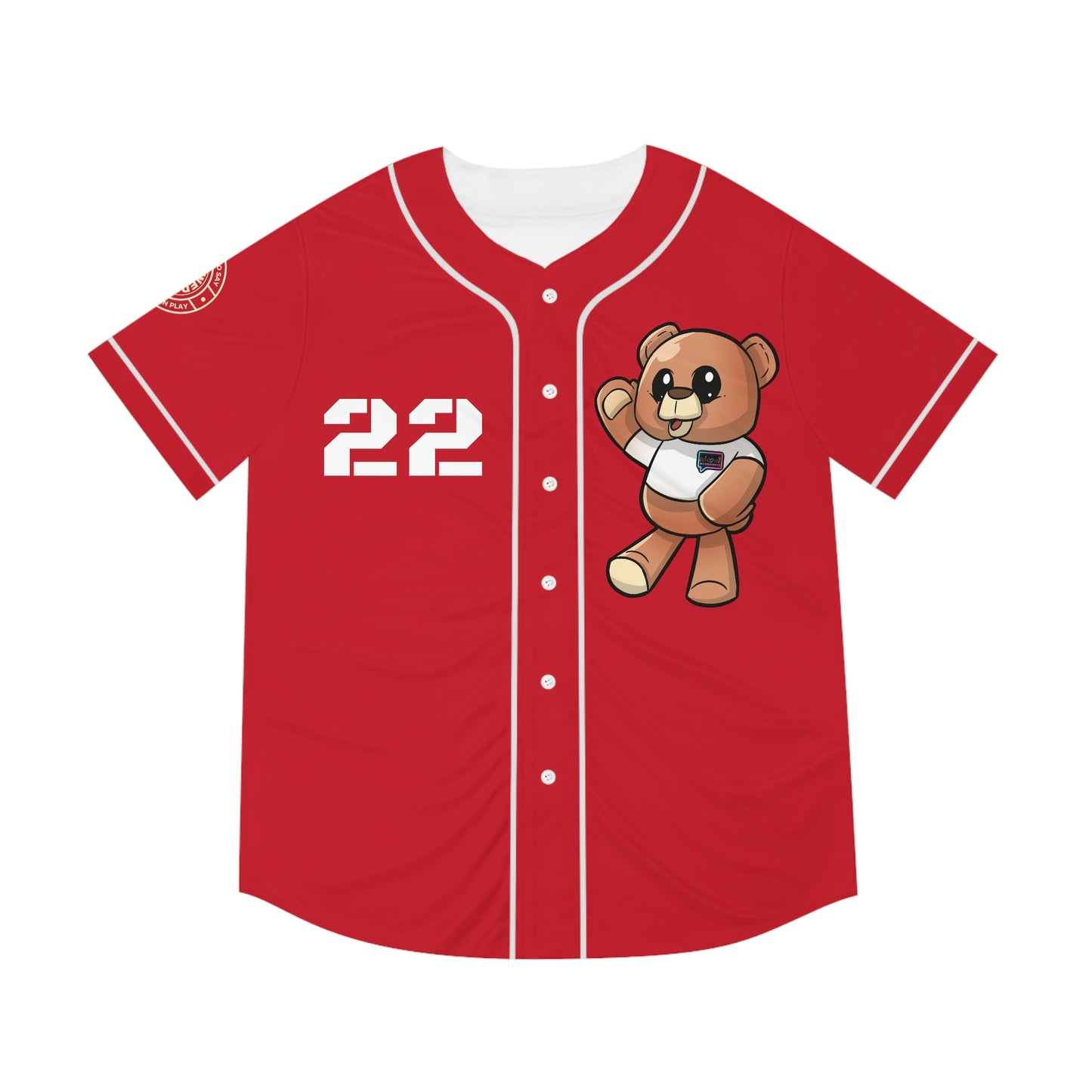 Men's "Wordy Bear" Dream team Baseball Jersey